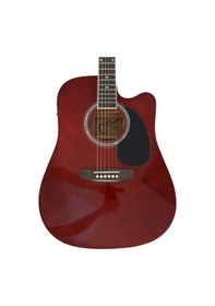 Resim F650n-wrc Wine Red Elektro Akustik Gitar 