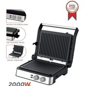 Resim Torima TG-PRO300 2000w Paslanmaz Çelik Tost Izgara Makinesi Çıkarılabilir Plaka 