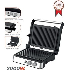 Resim Torima TG-PRO300 2000w Paslanmaz Çelik Tost Izgara Makinesi Çıkarılabilir Plaka 