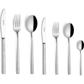 Resim Maxx Doria Ivy 12 Kişilik 84 Parça Çatal Kaşık Bıçak Takımı Pa1023 Gri 