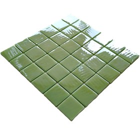 Resim MozaiKristaL Tüm yüzeyler için 50x50mm. Mint Yeşili, 31,5x31,5cm. Fileli Cam Mozaik. ( 5 file karo=0,5m2 Fiyatı ) 