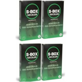 Resim S-Box Uzun Geceler 48 Li Prezervatif 