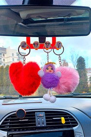 Resim HR PLAST Oto araç içi Süs Ve Koku Organizer Aksesuar Dikiz Aynası Askı Aparatı mini 