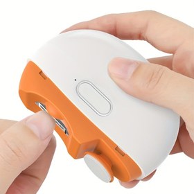 Resim USB Şarj Edilebilir 2'SI 1 ARADA Elektrikli Tırnak Makası - 360° Tırnak Taşlama, LED Işık, Çöp Kutusu ve LED Dijital Ekran ile Aile, Arkadaşlar ve Yaşlılar İçin Güvenli 