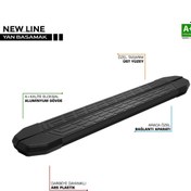 Resim Drs Tuning S-Dizayn TOGG T10X NewLine Siyah Yan Basamak 203 Cm 2023 Üzeri 
