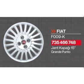 Resim Tisa-F009K Jant Kapagi 15 Jant Grande Punto 542451563 