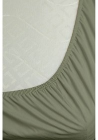 Resim %100 Pamuk Ranforce Premium Tek Kişilik Plus Lastikli Çarşaf - Ye Yeşil 