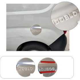 Resim Brsplast Fiat Doblo Uyumlu 2010-2021 Krom Depo Kapağı Paslanmaz Çelik 