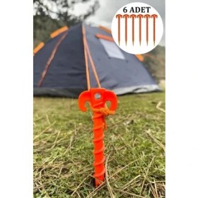 Resim Byanes 6'lı Çadır ve Tente Kazıkları Seti, Dayanıklı ve Pratik Sabitleyici 