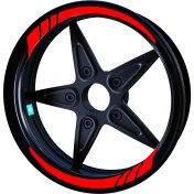 Resim Çınar Extreme Moto Gp Bayrak Kırmızı Iç Jant Şeridi Sticker Çınar Extreme 
