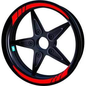 Resim Çınar Extreme Moto Gp Bayrak Kırmızı Iç Jant Şeridi Sticker Çınar Extreme 