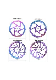 Resim Flybuy Yol Vida Rotoru, Rotoru Renkli Paslanmaz Mtb İle İçin Fren Disk Dağ Çok Çelik Bmx Bisikleti Bisikleti Bisiklet Bisiklet 6 160mm Cd Çok Renkli 