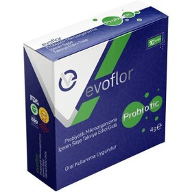 Resim EVOFLOR Probiyotik Mikroorganizma Içeren Takviye Edici Gıda 10 Saşe 