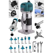 Resim Moonshop 3800 Watt Profesyonel Formika Traşlama Freze Makinası. 