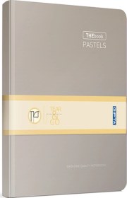 Resim Thebook Pastels Ip Dikişli Sert Kapak 20x28 200 Yaprak Çizgili Defter Gri 