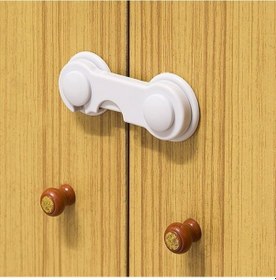 Resim Bebek Çocuk Güvenliği Çekmece Ve Dolap İçin Kendiliğinde Yapışkanlı Vidasız Kapak Kilidi 4901 