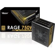 Resim PowerBoost BST-ATX750G "RAGE" 750w 80+ GOLD Full Modüler 12cm Fanlı ATX Power Supply 