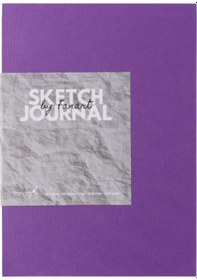 Resim Fanart Sketch Journal A5 Ivory Kağıt Mor Kapak Eskiz Defteri 