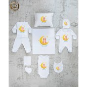 Resim Yzc Home E1005 Isme Özel,ısimli, Erkek Bebek 10LU Beyaz Hastane Çıkışı 