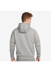 Resim Nike M Therma-fıt Hooded Qz Sweat Erkek Sweatshirt Gri 