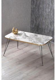 Resim Uslucan Alışveriş Zigon Sehpa Ve Orta Sehpa Kr Set Siyah Tel Ayak Altın Efes Çok Renkli 