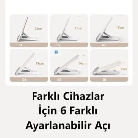 Resim Storemax Taşınabilir Dizüstü Bilgisayar Standı Bilek Koruma Pedli Aayarlanabilir Yükseklik Kaymaz Padli Dizüstü Bilgisayar Standı/tablet/kitap ve Çizim Tabletleri ile Uyumludur 
