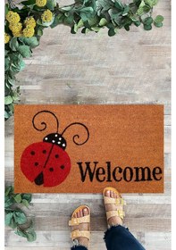 Resim Uğur Böceği, Kapı Önü Paspası, Dijital Baskı Paspas 