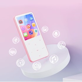 Resim AGPTEK 64 GB MP3 Çalar, Bluetooth 5.3, HiFi Ses, FM Radyo, 2,4 inç TFT Ekran, Pembe 