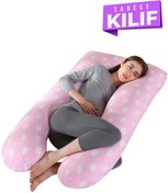Resim 5 Farklı Bölge Hamile Yastığı Kılıfı Pembe Bulut 
