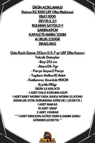 Resim Oslo Rock Game 213cm 0,5-7gr Daiwa Rs 1000 Lrf 8 Örgü Olta Seti Standart 