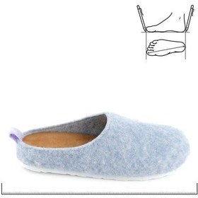 Resim Gezer Kadın Kışlık Rahat Taban Keçe Ev Bahçe Terlik Gt1kze.13898.07.5r9.2m Lila 