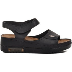 Resim Ayakmod 07-109rr Siyah Kadın Sandalet 001 