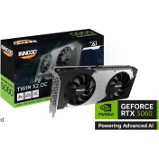 Resim INNO3D Twin X2 Oc RTX5060 8gb Nvidia Geforce RTX5060 8gb Overclocked 128BIT Gddr7 DX12 Ultimate Dlss 4.0 Nvidia Reflex 2.0 Multiframe Gen. Pcıe 5.0 Ekran Kartı 