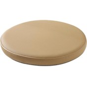 Resim Suntek Tatami Minder Pu Deri 36 Cm Kaymaz Yuvarlak Oturma Minderi Bej 