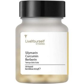 Resim LIVE YOURSELF Silymarin Curcumin Berberin 30 Kapsül 