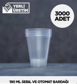 Resim 180 Ml Plastik Sebil Ve Otomat Bardağı 3.000 Adet - Yüksek Kalite Diğer 