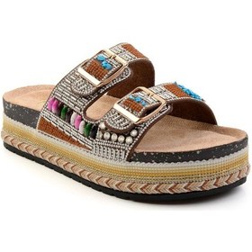 Resim Bambi Camel Kadın Terlik K04824708087 