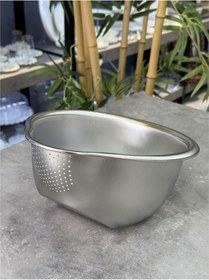 Resim Arow Çelik Süzgeç Ve Yıkama Kabı 27 Cm 