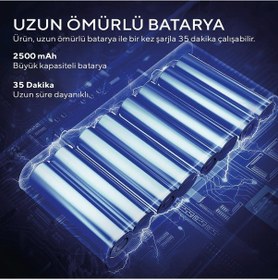Resim Kumtel HWDVC-01 Islak Kuru Şarjlı Dikey Süpürge 