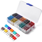 Resim EAFC Araba Fırçaları Assortment Kit Araba Otomotiv Rv Standart Fırçalar Bıçak Tipi Otomotiv Fırçalar Yedek Fırçalar 2A/3A 5A 7.5A 10A 15A 20A 25A 30A 35A/40A, Alüminyumdan Üretilmiştir 