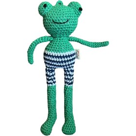Resim Amigurumi Frog Toy - Blue 