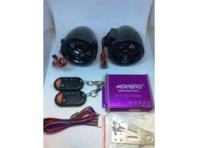 Resim Monero Motosiklet Alarm Seti ve Mp3 Radyo Çalar [bluetooth] [m - R] Siyah 