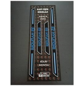 Resim Hyundai Getz Piano Black Kapı Eşiği 4'lü Set 