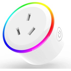 Resim Guangdong Spirit Wifi Akıllı Priz Rgb Kablosuz Güç Soketi Akıllı Yaşam / Tuya App Uzaktan Kumanda Alexa Google Home Au Tak Için Çalışmak 