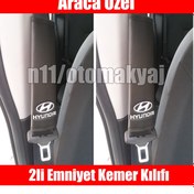 Resim Hyundai Getz Oto Koltuk Deri Emniyet Kemer Aksesuar Kılıfı 