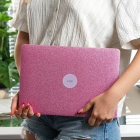 Resim MacBook Air Kılıf 13.6 İnç M2 M3 M4 Uyumlu Premium Simli Kaplama TPU Sert Koruma İnce Hafif Parlak Yüzey Glitter Hardcase Darbe Önleyici Tasarım USB C Adaptör Hediyeli Açık Pembe 