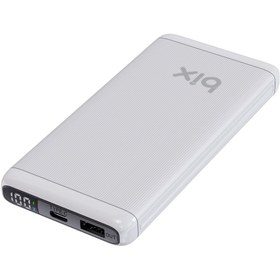 Resim Bix BXPB107 10000MAH 20W Pd Type-C ve Usb-A Scp 22.5W Qc 3.0 18W Çift Çıkışlı LED Ekranlı Powerbank Beyaz 
