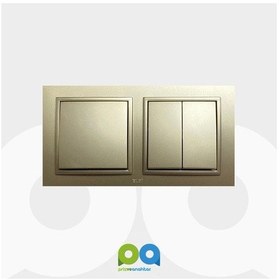 Resim Zena Anahtar Komütatör Ikili Anahtar Ikili Çerçeve Titanyum Takım 