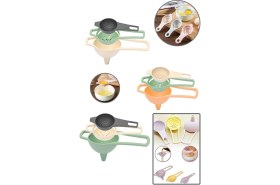 Resim 3 Lü Pratik Yumurta Ayırıcı & Çay Süzgeci & Mini Huni 