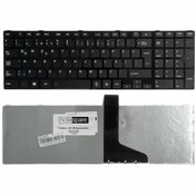 Resim Notespare Toshiba ile Uyumlu 9Z.N7USC.A08, 9Z.N7USU.001, 9Z.N7USU.006 Klavye Çerçeveli Siyah TR 